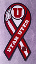 Utah Utes Ribbon Magnet