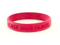 Red CJHS Mustangs Wristbands